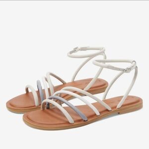 NWOT Toms | Willa Leather Strappy Putty Sandal, Women's 9.5